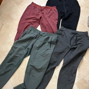 4 pairs Lululemon joggers - different materials